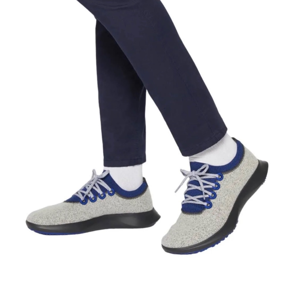 Allbirds Men's Wool Dasher Mizzle WDMI Gray Blue size 9.5